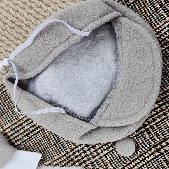 Stylish Dog Costume with Hat - Brown Plaid - Picture 3 of 6